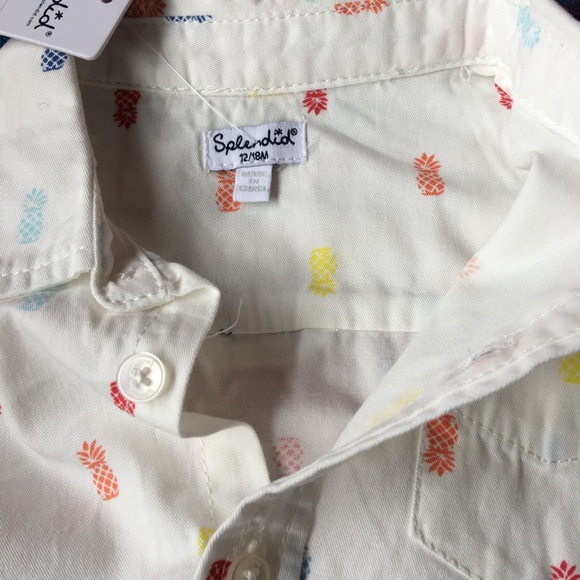 SPLENDID SZ 4 SHIRT/CHARMING PINEAPPLE PRINT HP! - Picture 7 of 8